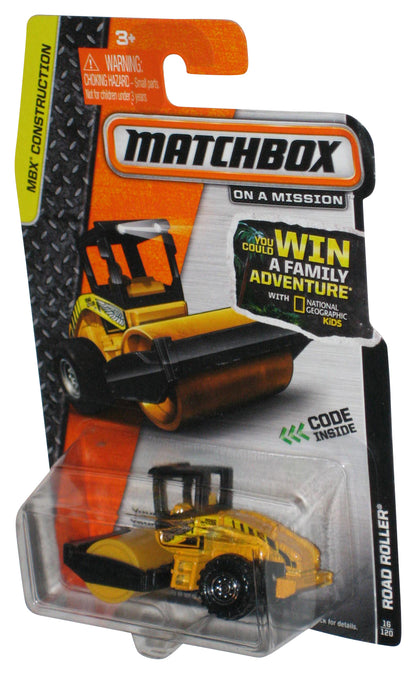 Matchbox MBX Construction (2013) Road Roller Yellow Toy 16/120