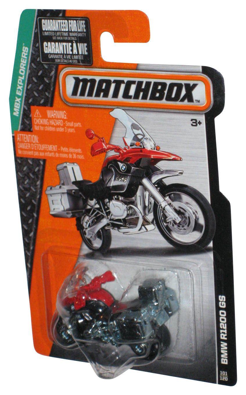 Matchbox MBX Explorers (2015) Red & Black BMW R1200 GS Motorcycle Bike 101/120