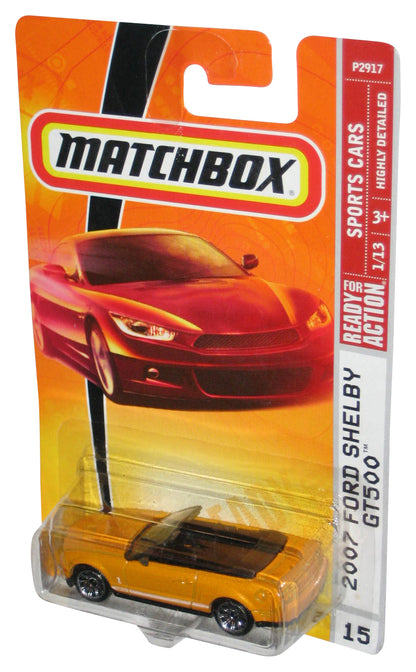 Matchbox Sports Cars 1/13 (2008) Yellow 2007 Ford Shelby GT500 Car #15