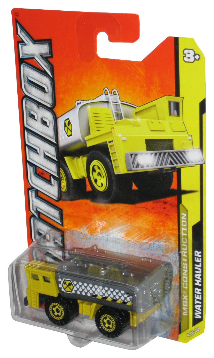 Matchbox MBX Construction (2011) Yellow & Silver Water Hauler Toy 34/120