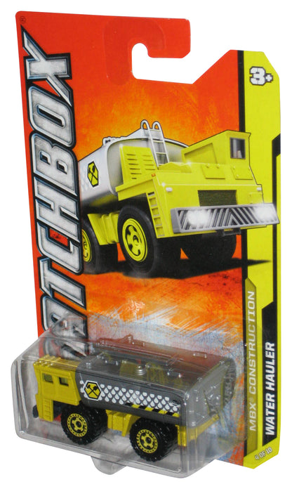 Matchbox MBX Construction (2011) Yellow & Silver Water Hauler Toy 34/120
