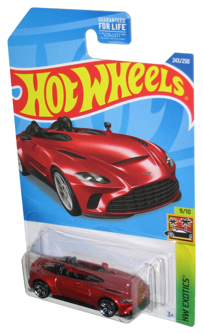 Hot Wheels HW Exotics 9/10 (2021) Red Aston Martin V12 Speester Toy Car 243/250
