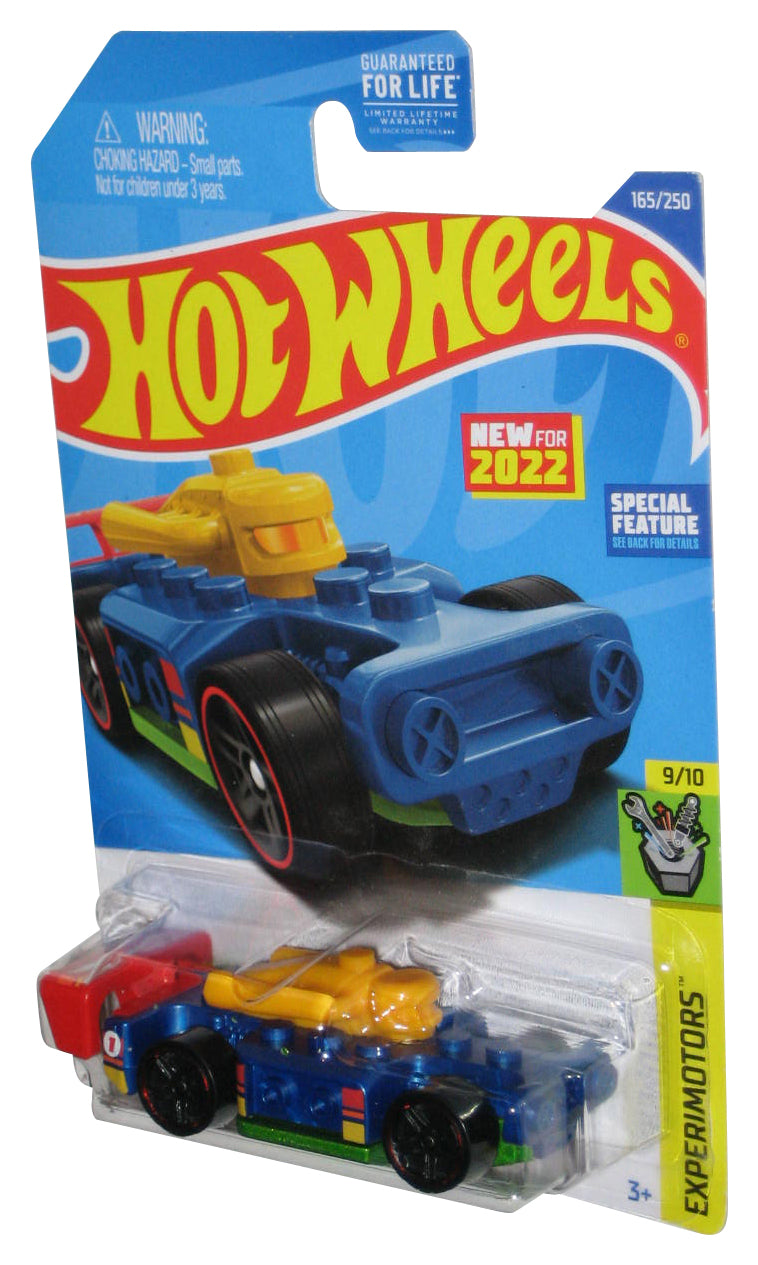 Hot Wheels Experimotors 9/10 (2022) Blue Bricking Speed Toy Car 165/250