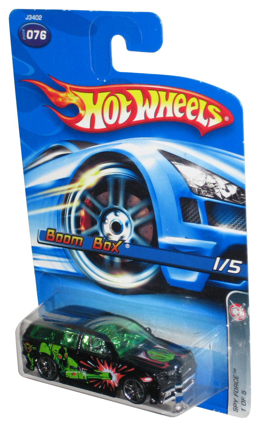 Hot Wheels Spy Force 1/5 (2006) Black Boom Box Toy Car #076