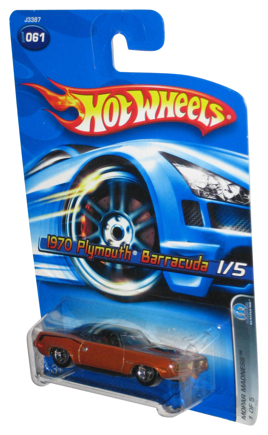 Hot Wheels Mopar Madness 1/5 (2006) Bronze 1970 Plymouth Barracuda Car #061