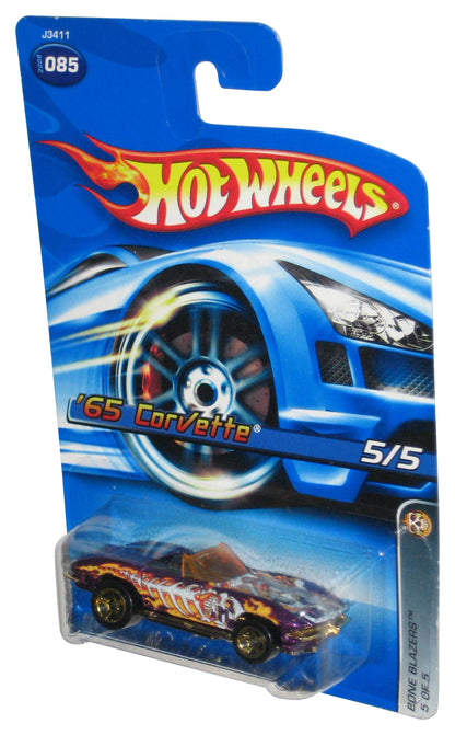 Hot Wheels Bone Blazers 5/5 (2006) Purple '65 Corvette Car #085