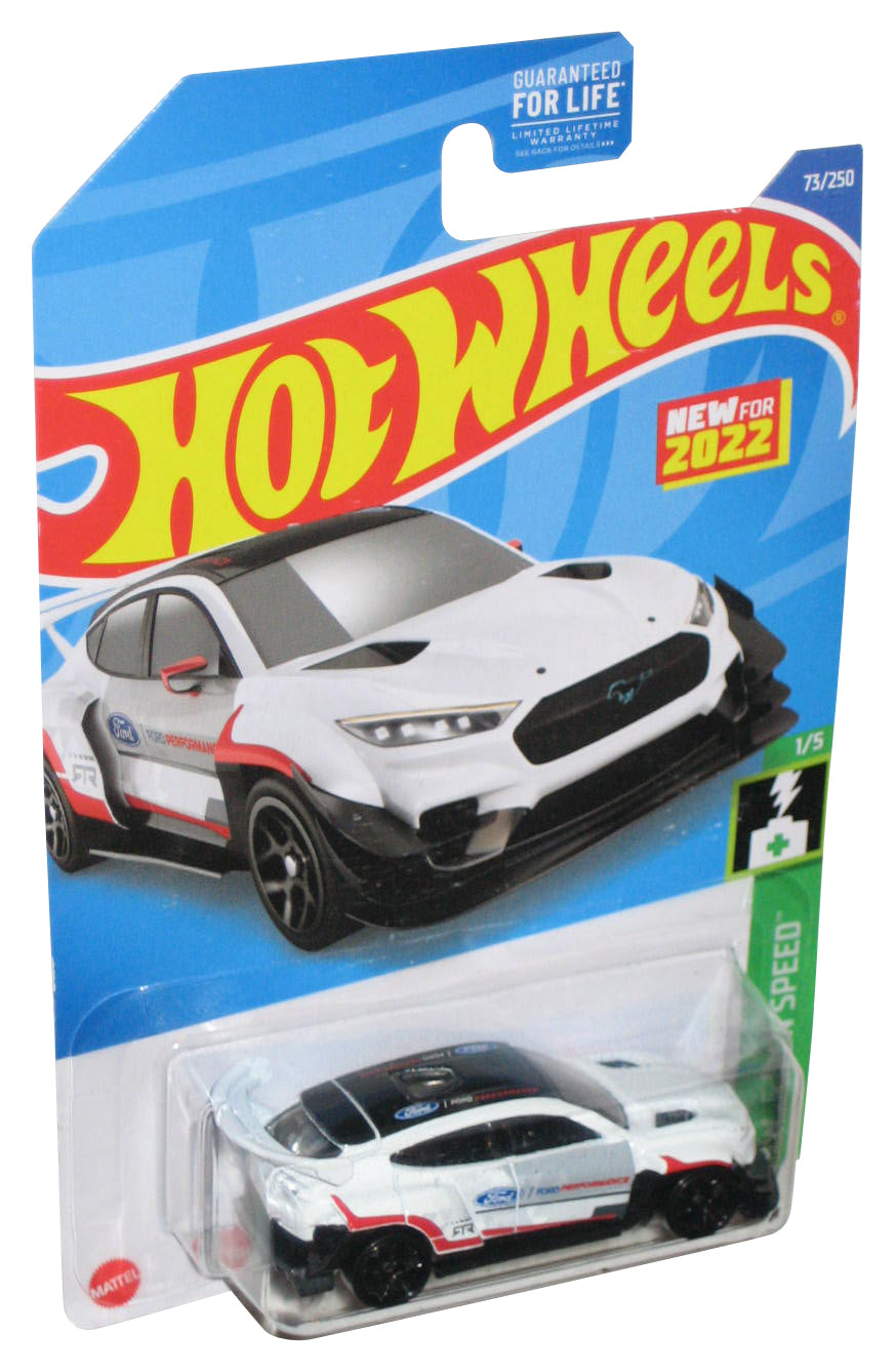 Hot Wheels HW Green Speed 1/5 (2022) White Ford Mustang Mach-E 1400 Toy Car 73/250