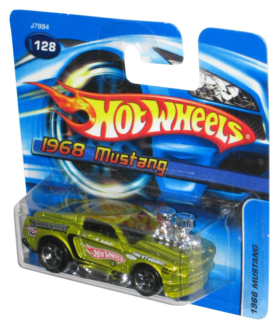 Hot Wheels 1968 Mustang (2006) Mattel Green Die-Cast Toy Car #128 - (Short Card)