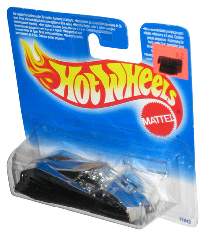 Hot Wheels Shadow Jet II (1995) Mattel Silver Toy Car - (Short Card)