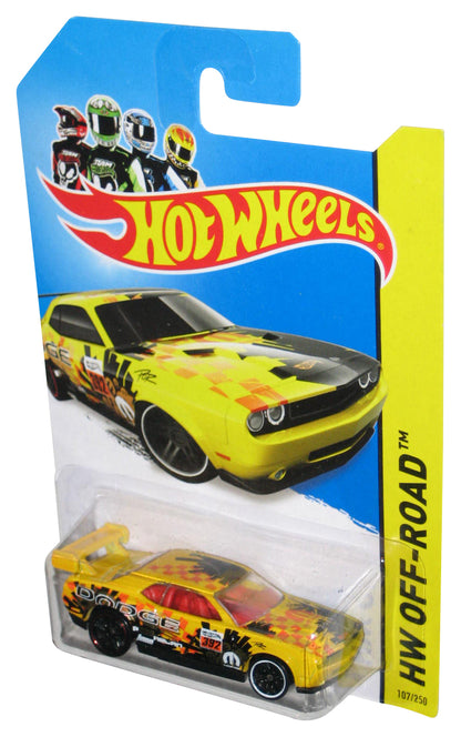 Hot Wheels HW Off-Road (2013) Yellow Dodge Challenger Drift Toy Car 107/250