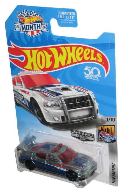 Hot Wheels HW Metro 1/10 (2018) Zamac Silver Dodge Charger Drift Toy Car