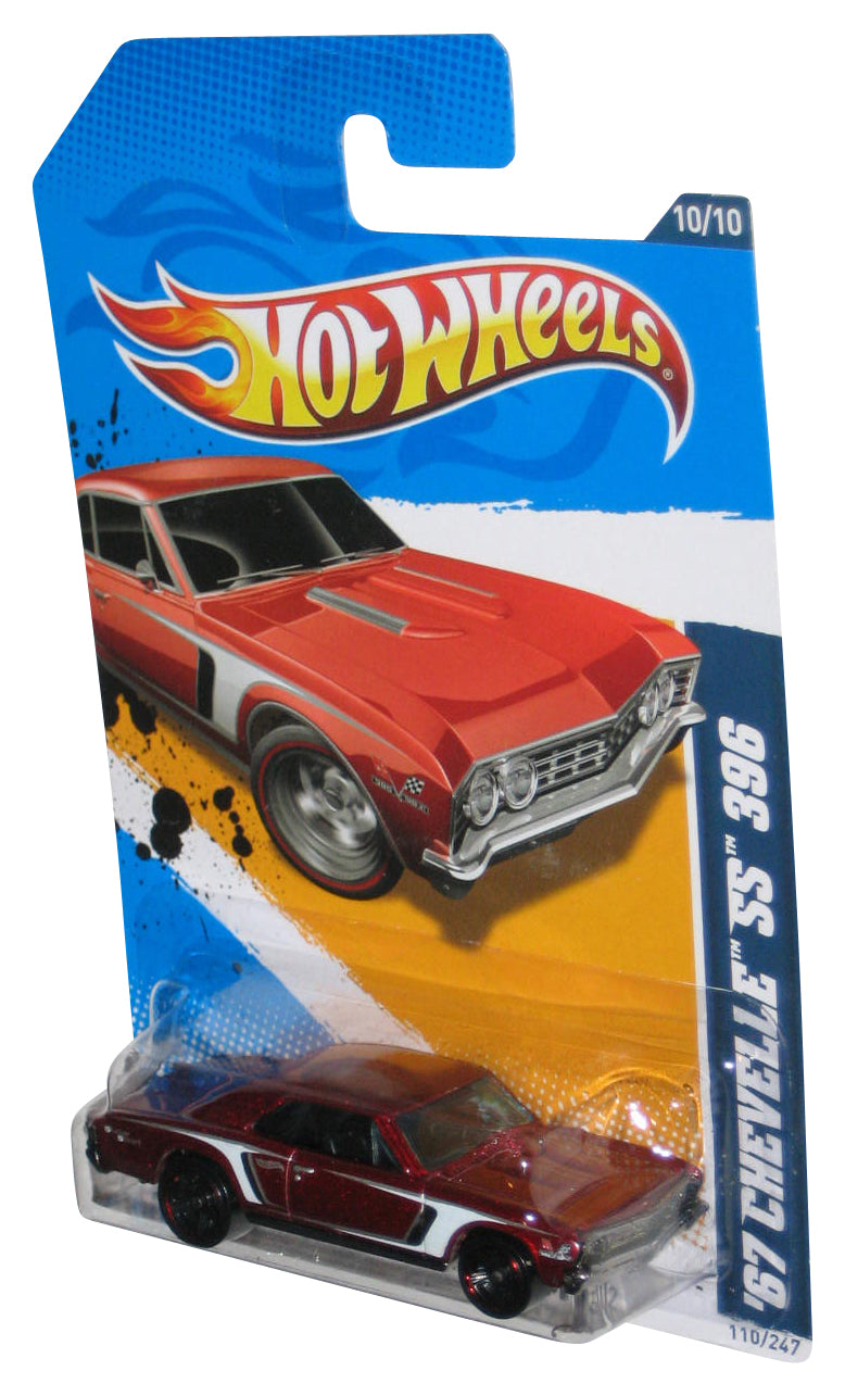 Hot Wheels Muscle Mania GM '12 Red '67 Chevelle SS 396 Toy Car 110/247