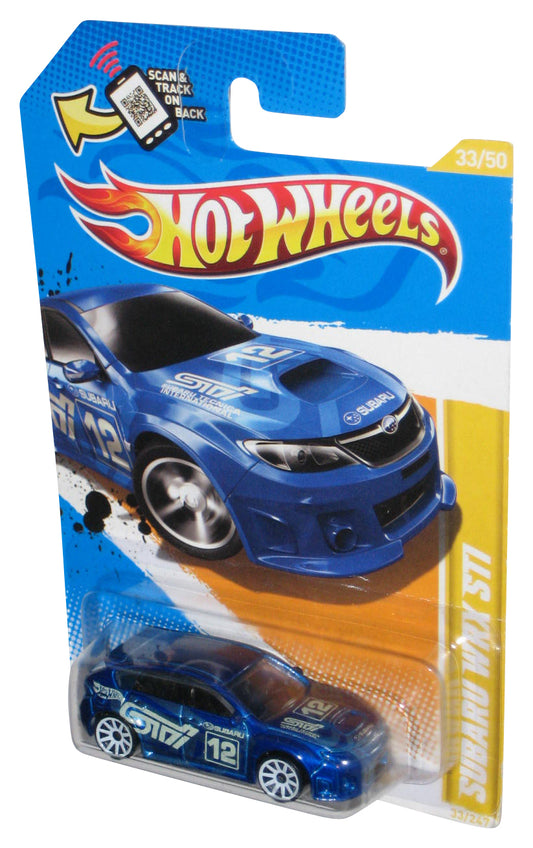 Hot Wheels 2012 New Models 33/50 Blue Subari WRX STI Car 33/247