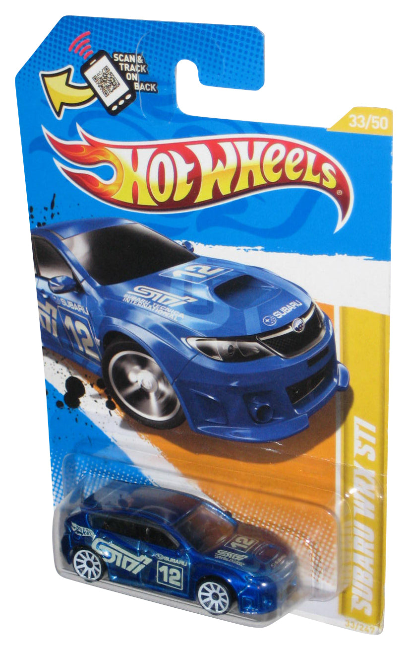 Hot Wheels 2012 New Models 33/50 Blue Subari WRX STI Car 33/247