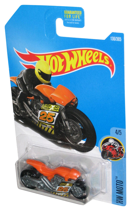 Hot Wheels HW Moto 4/5 (2015) Orange Street Stealth Motorcycle Toy Bike 136/365