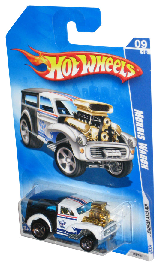 Hot Wheels HW City Works '09 Black & White Morris Wagon Toy Car 115/190
