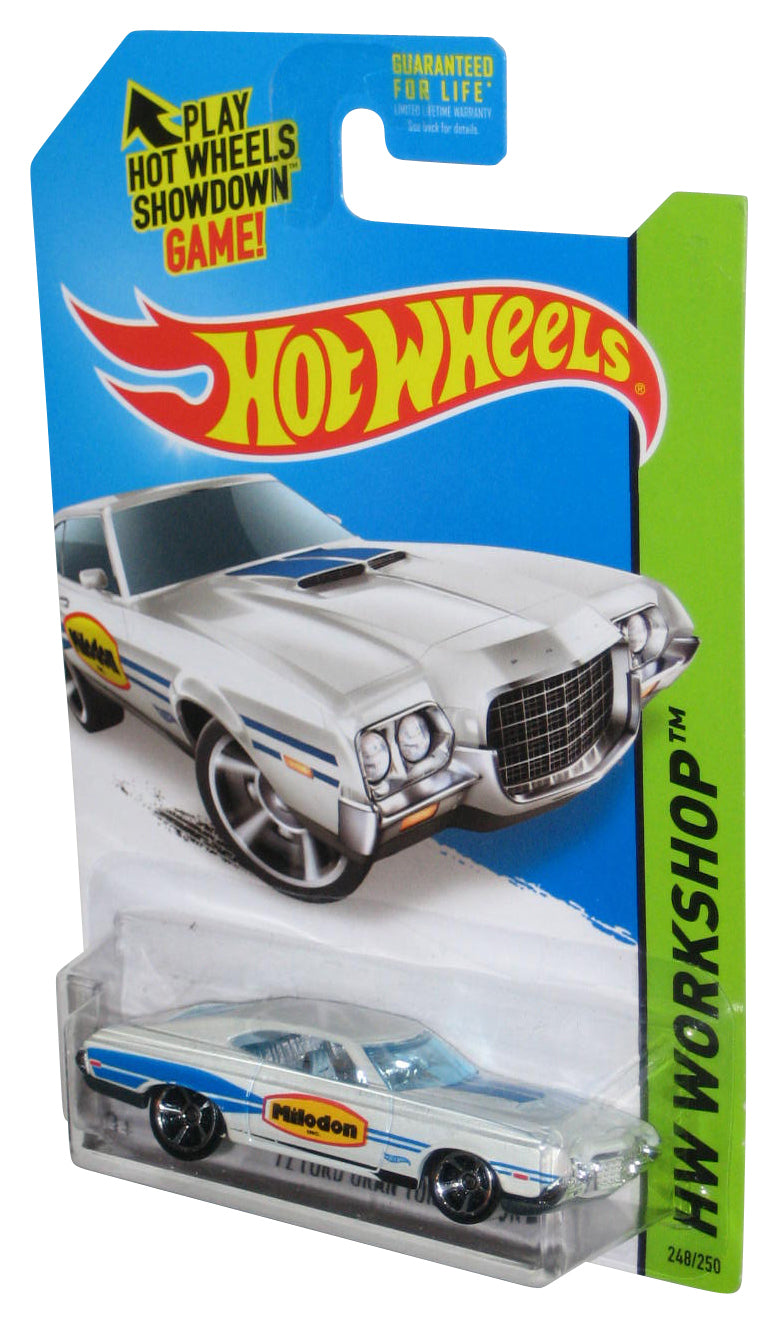 Hot Wheels HW Workshop (2013) White '72 Gran Torino Sport Toy Car 248/250
