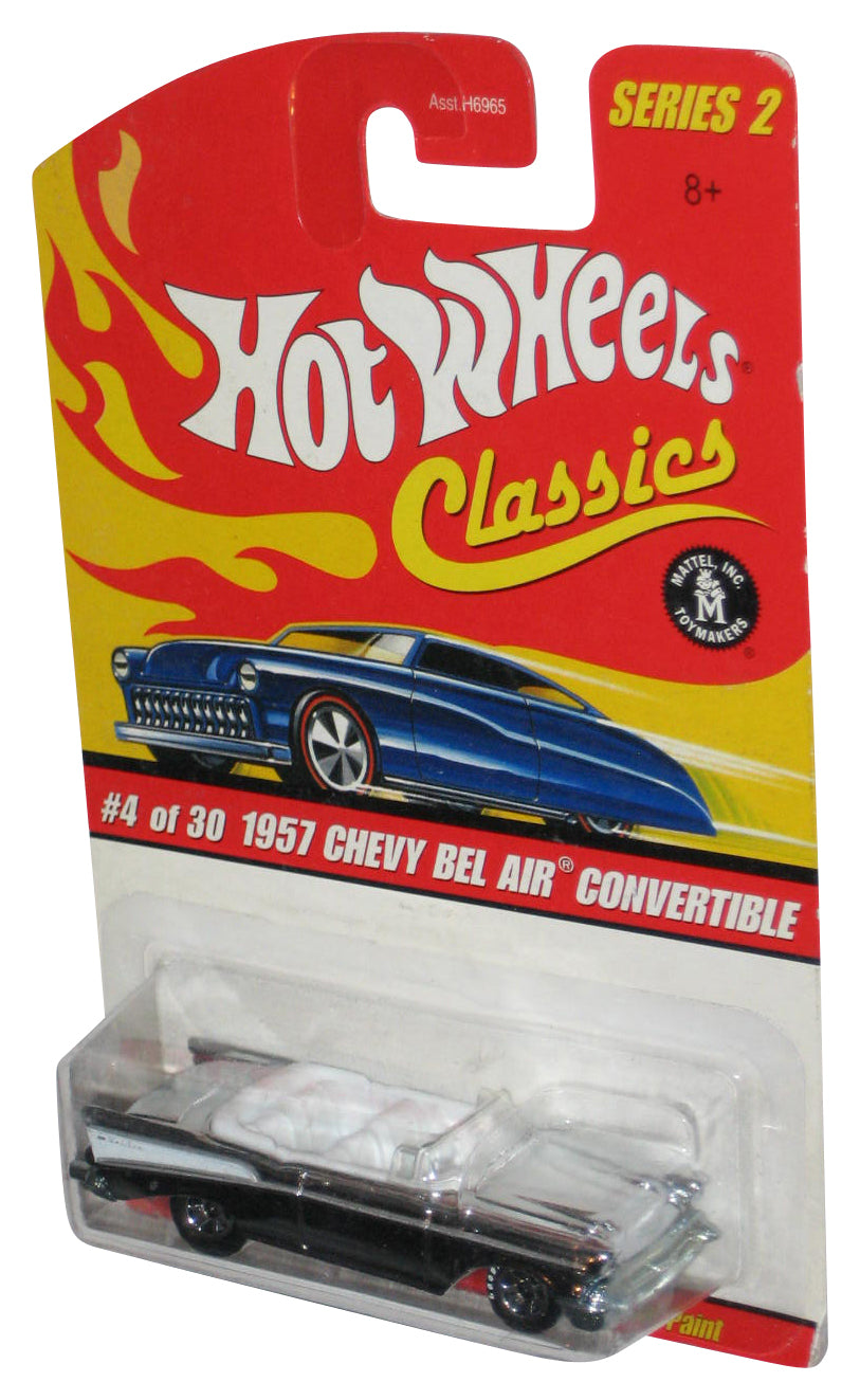 Hot Wheels Classics Series 2 (2005) Silver 1957 Chevy Bel Air Convertible Car 4/30