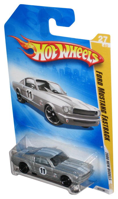 Hot Wheels 2008 New Models 27/40 Silver Ford Mustang Fastback Car 027/196