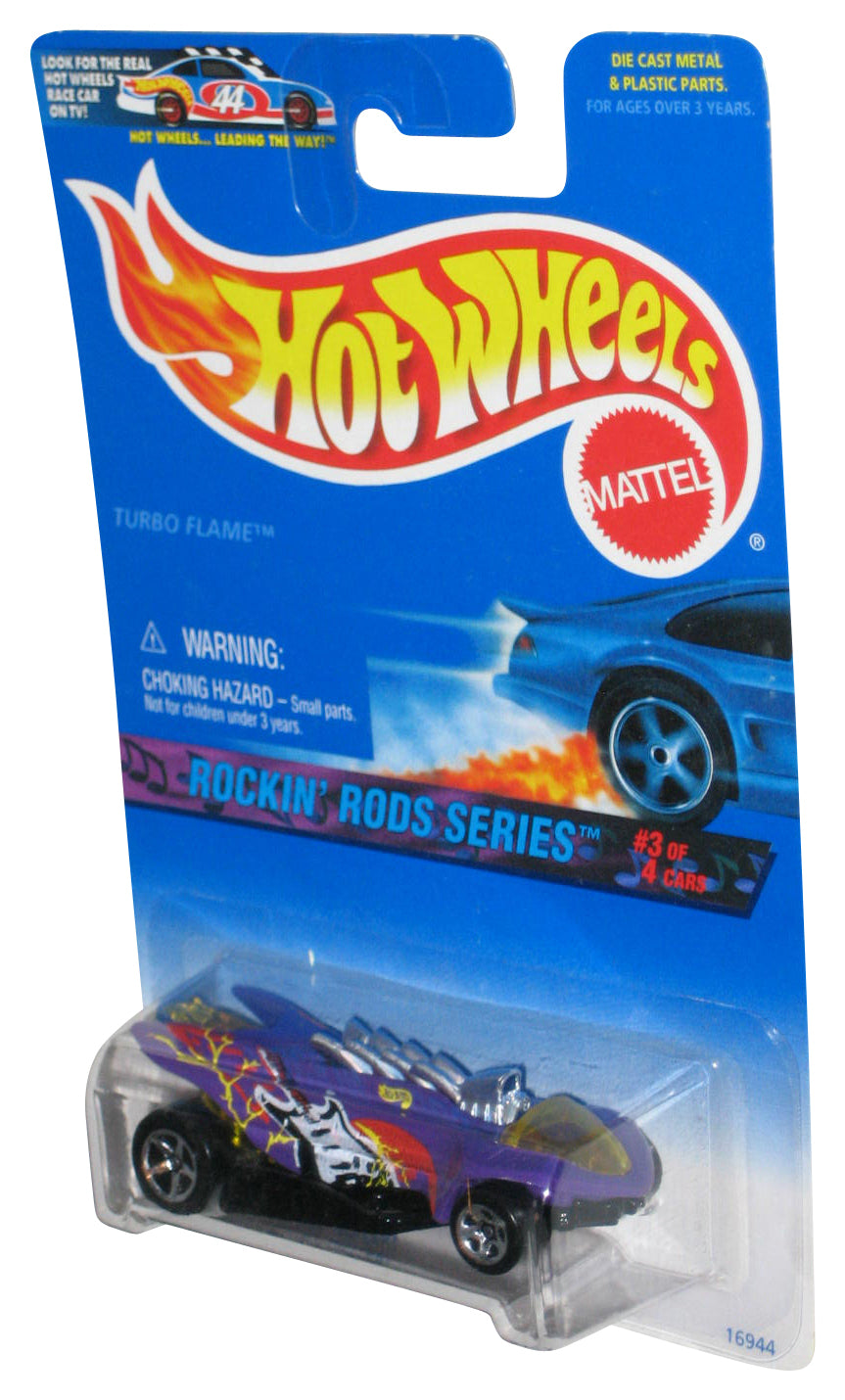 Hot Wheels Rockin' Rods Series 3/4 (1995) Purple Turbo Flame Car #571