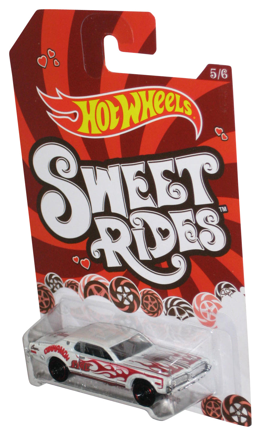 Hot Wheels Sweet Rides (2013) White '68 Mercury Cougar Car 5/6 - (Cinnamon Fire Peppermint)
