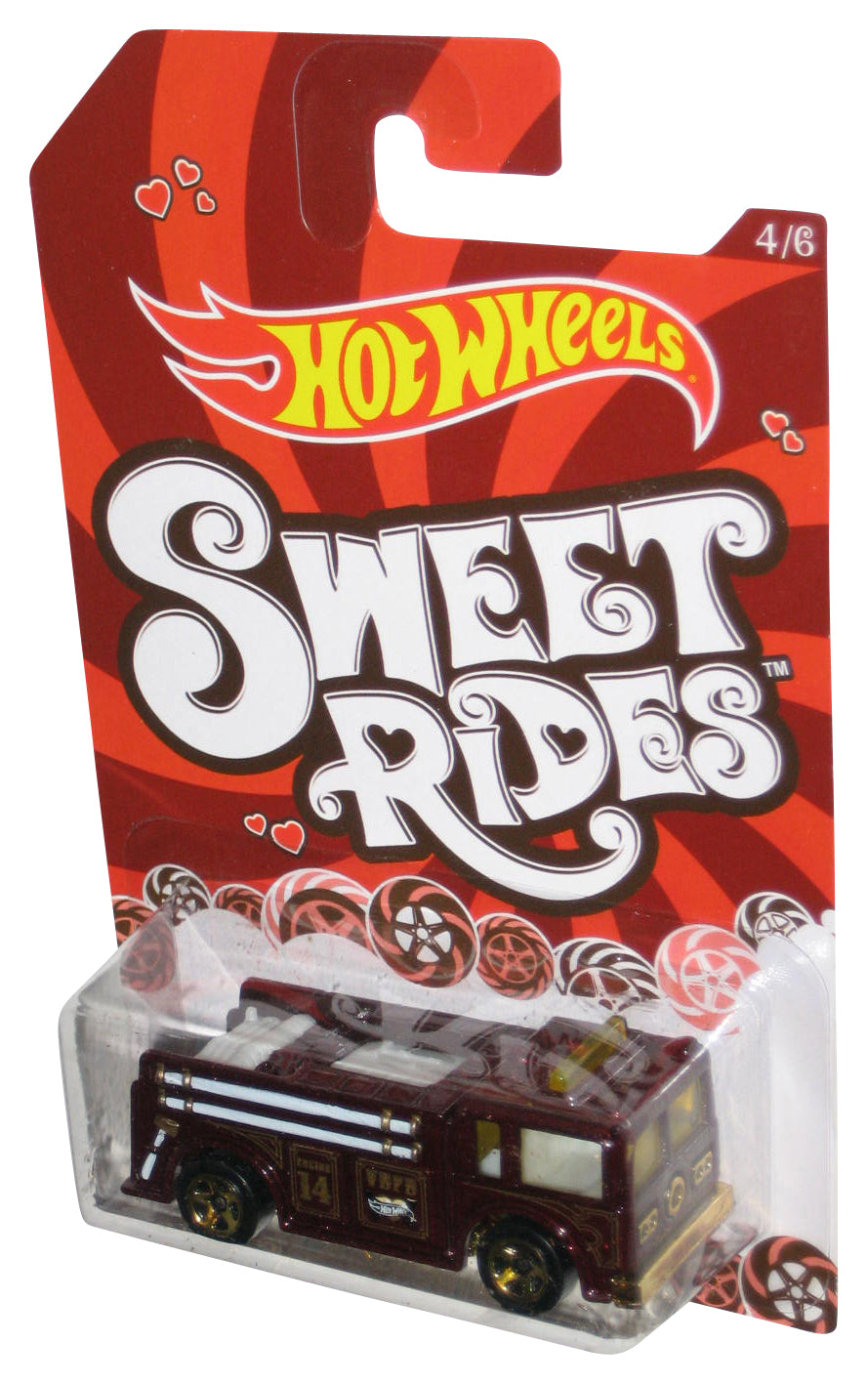 Hot Wheels Sweet Rides (2013) Red Fire-Eater Toy Truck 4/6