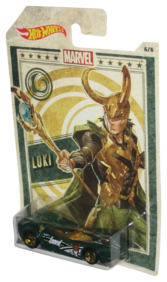 Hot Wheels Marvel Loki Scoopa Di Fuego (2018) Mattel Green Toy Car 6/6