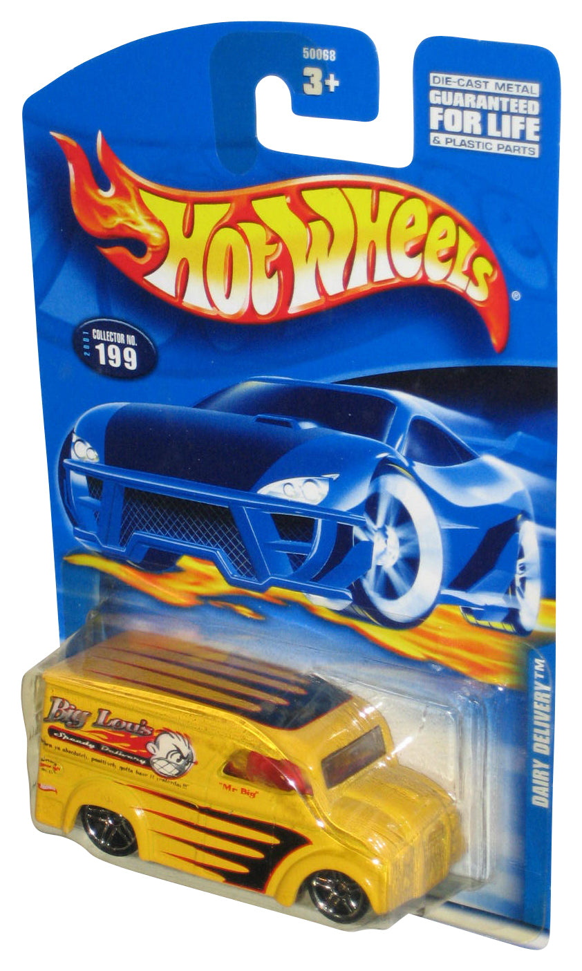 Hot Wheels Dairy Delivery (2001) Big Lou's Speedy Delivery Yellow Van Toy #199