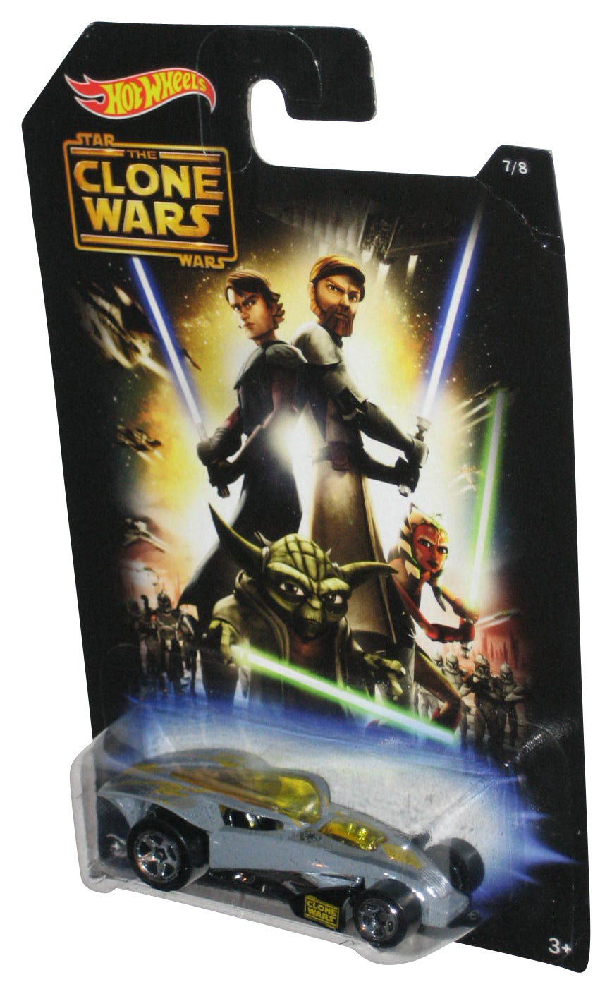 Star Wars Hot Wheels (2014) Clone Wars Brutalistic Gray Car 7/8