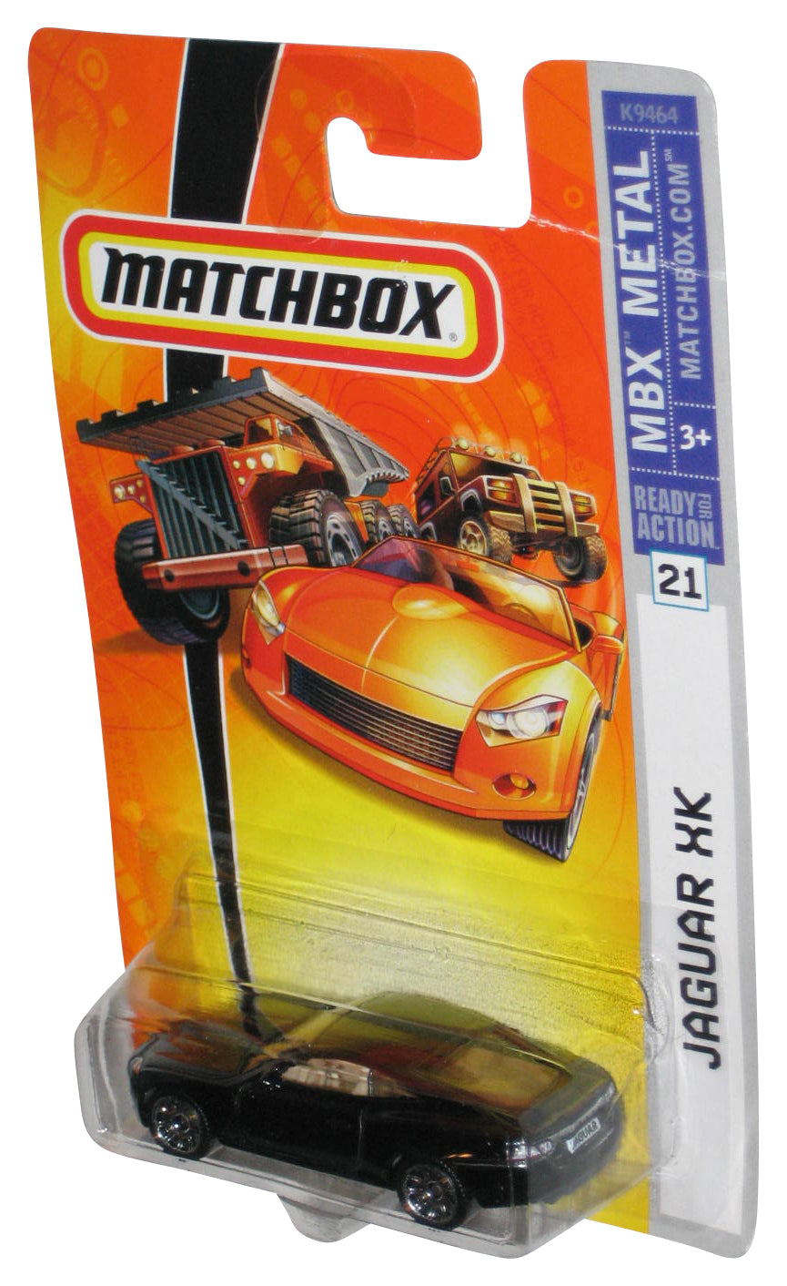 Matchbox MBX Metal (2007) Black Jaguar XK Toy Car #21 - (Card Small Crease)