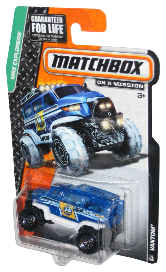 Matchbox MBX Explorers (2013) Blue Vantom Toy Car Vehicle 56/120