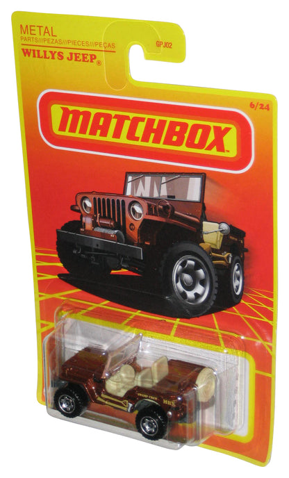 Matchbox Metal Willys Jeep (2021) Bronze Die-Cast Toy Car 6/24