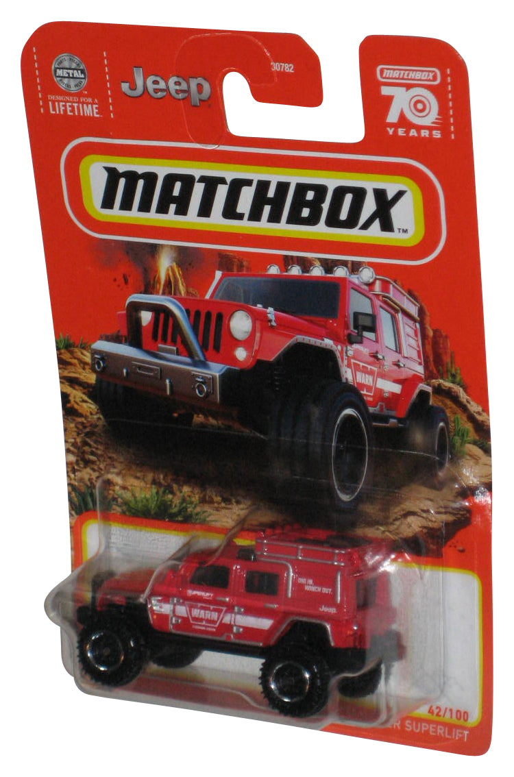 Matchbox Jeep Wrangler Superlift (2022) Mattel Red Toy Car 42/100