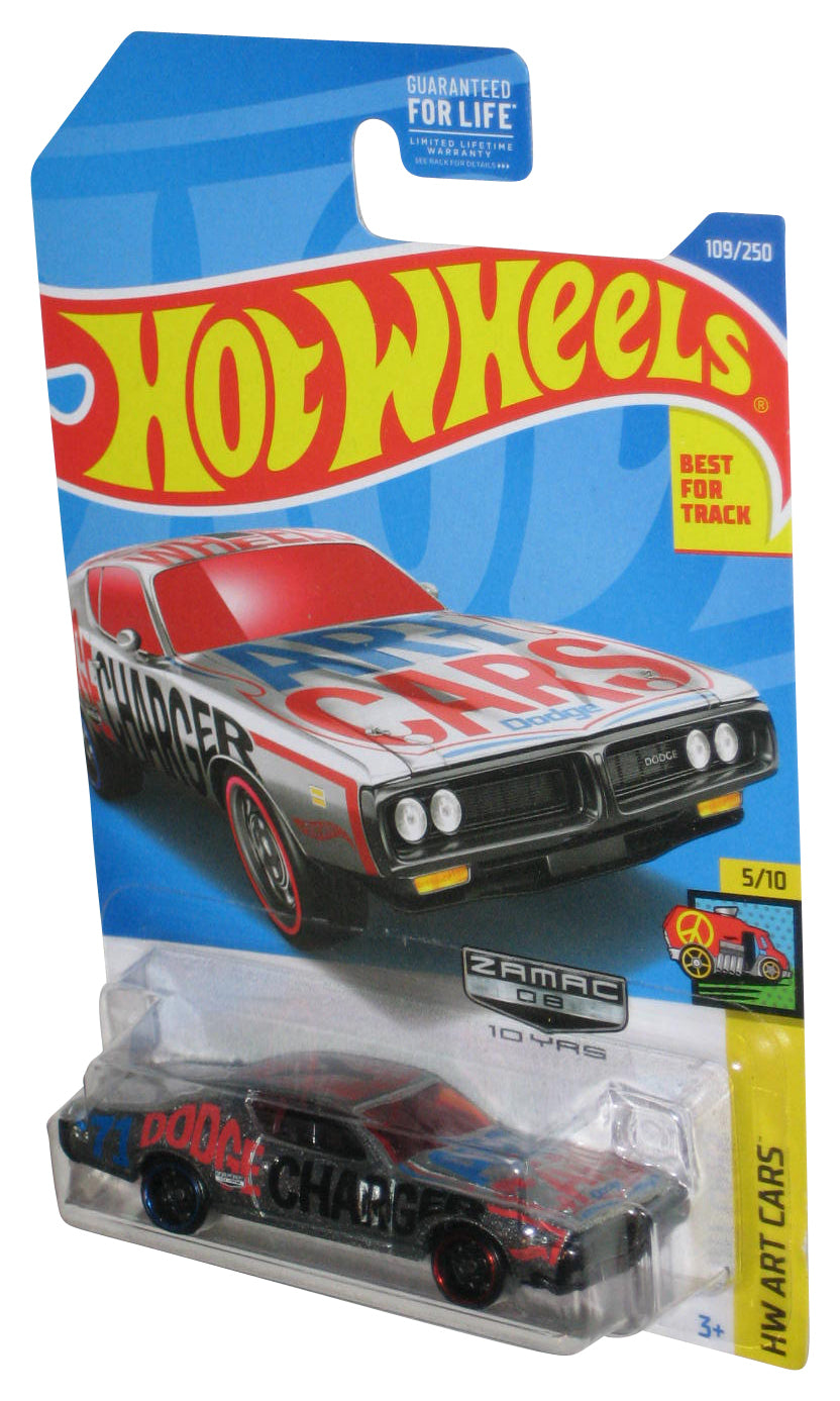 Hot Wheels HW Art 5/10 Zamac 08 Silver '71 Dodge Charger Toy Car 109/250