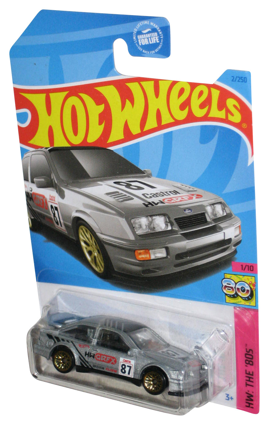 Hot Wheels HW The 80s (2021) Silver '87 Ford Sierra Cosworth Toy Car 2/250