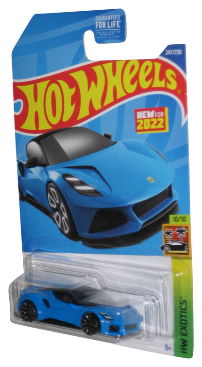 Hot Wheels HW Exotics 10/10 (2022) Blue Lotus Emira Toy Car 247/250