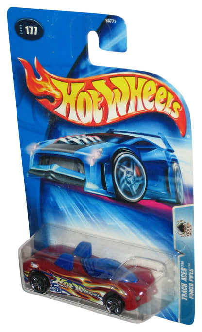 Hot Wheels Track Aces (2004) Red Power Pipes Toy Car #177