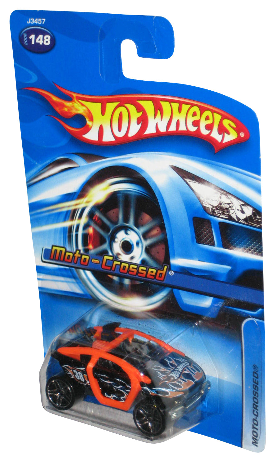 Hot Wheels Moto-Crossed (2006) Mattel Orange & Black Toy Car #148
