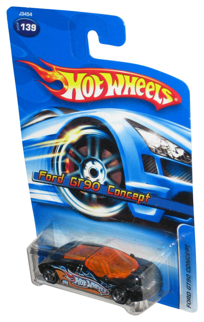 Hot Wheels Ford GT90 Concept (2006) Mattel Black & Orange Toy Car #139