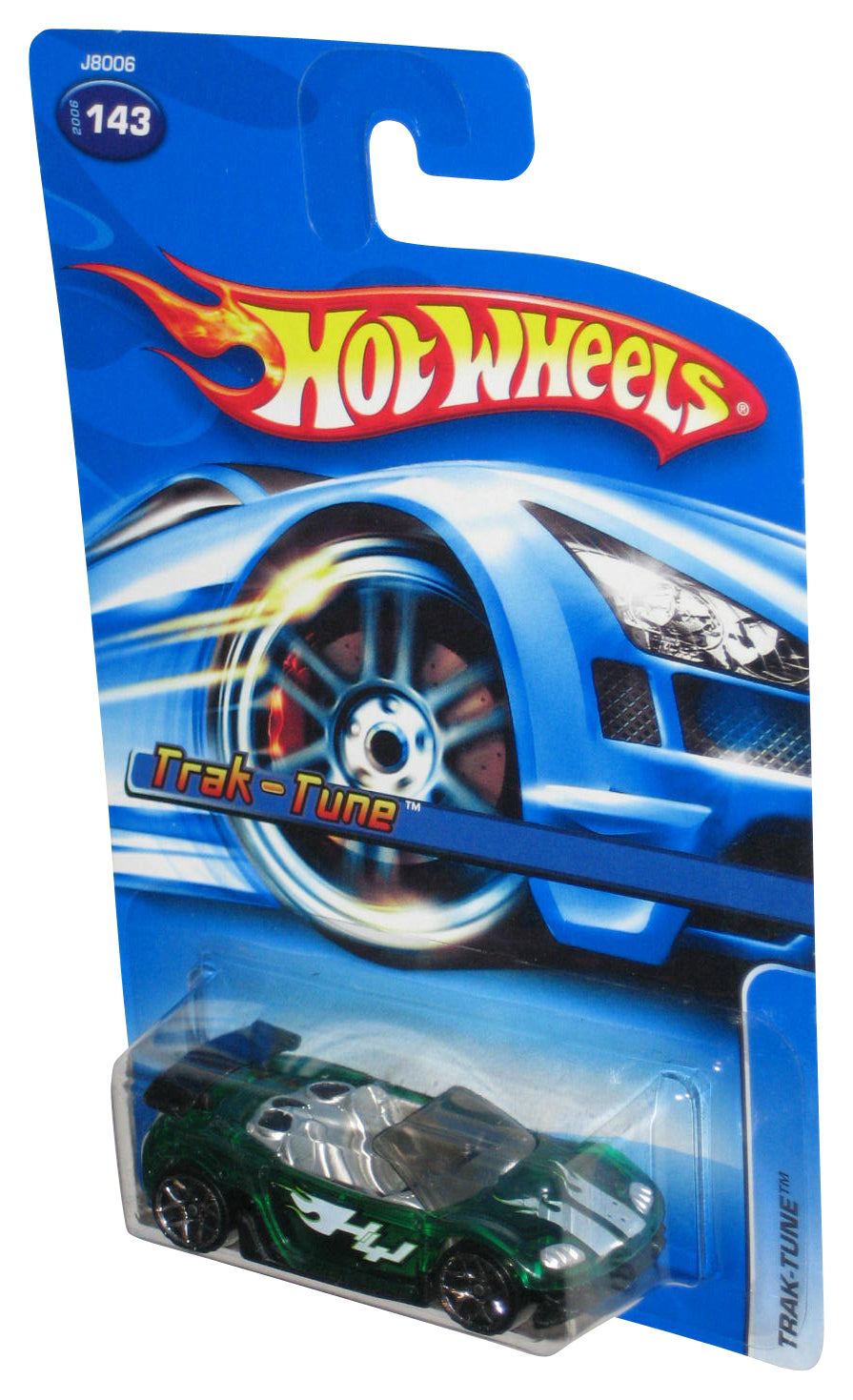 Hot Wheels Trak-Tune (2006) Mattel Green Toy Car #143