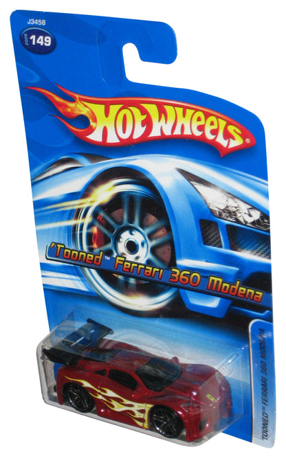 Hot Wheels Tooned Ferrari 360 Modena (2006) Mattel Red Toy Car #149