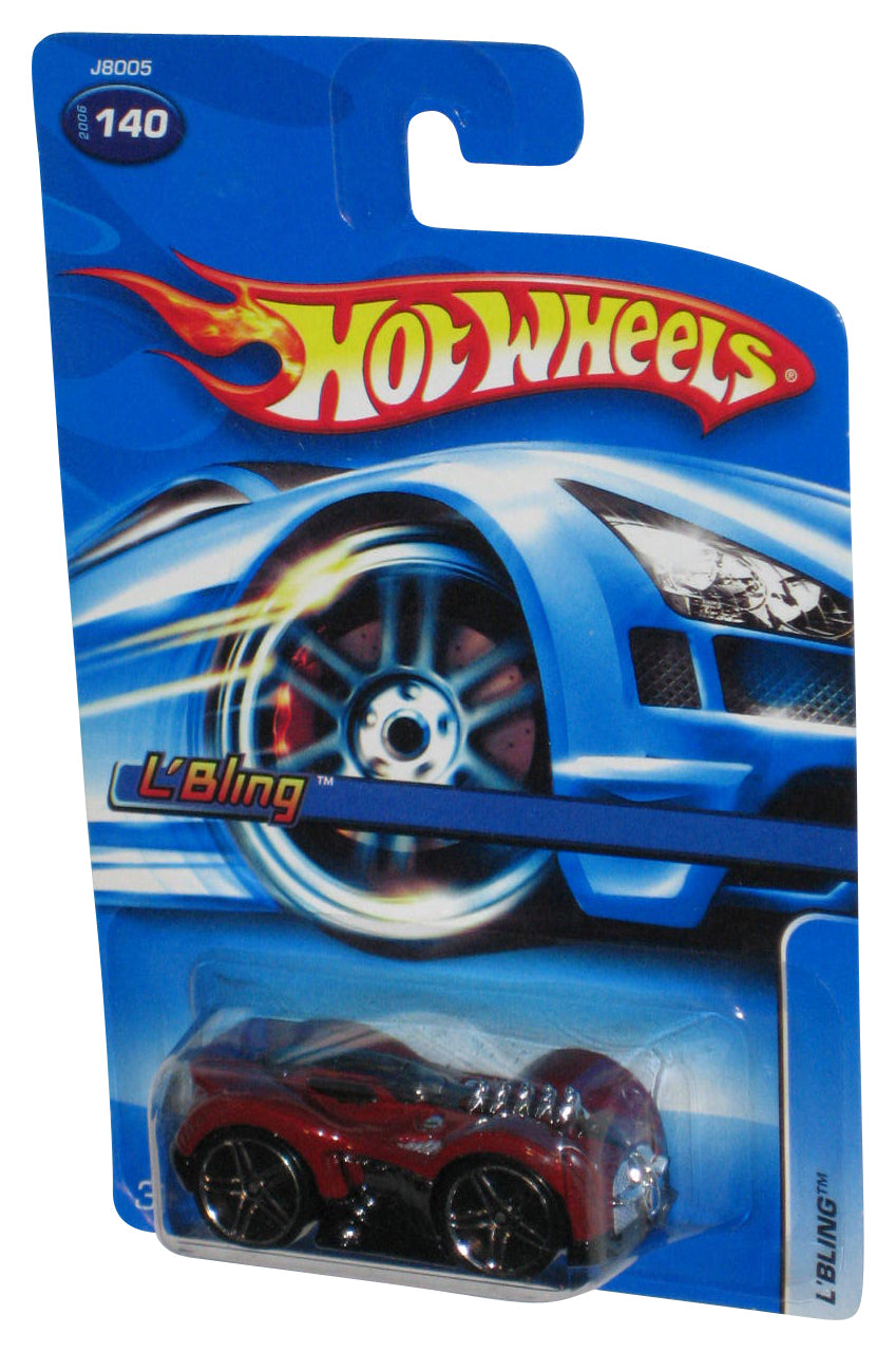 Hot Wheels L'Bling (2006) Mattel Red Die-Cast Toy Car #140