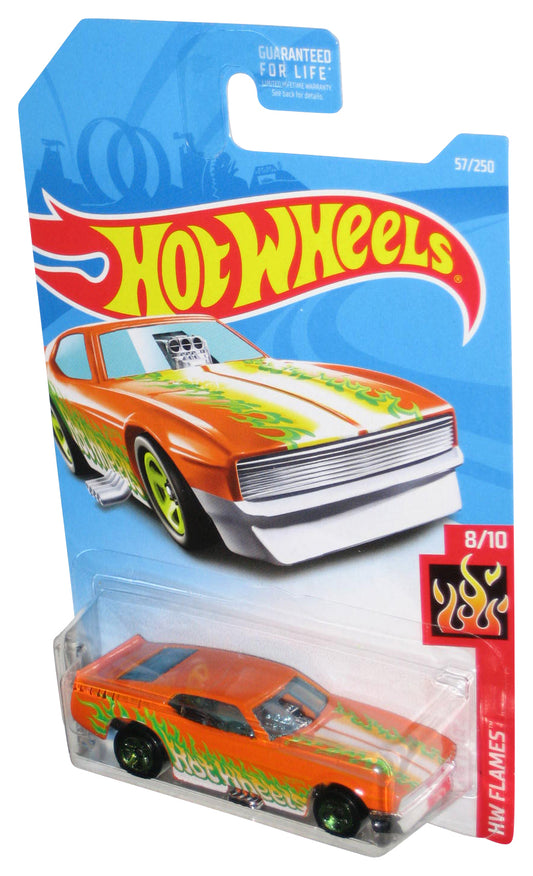 Hot Wheels HW Flames 8/10 (2017) Orange '71 Mustang Funny Car 57/250