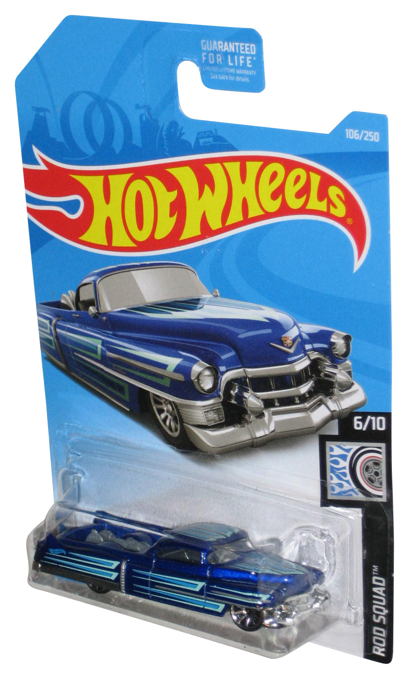 Hot Wheels Rod Squad 6/10 (2017) Blue Custom '53 Cadillac Car 106/250