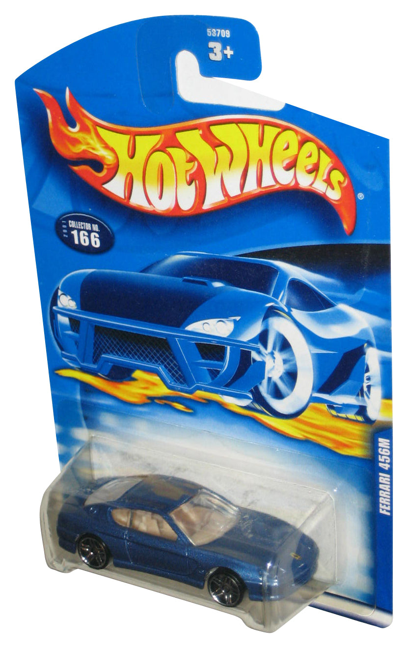 Hot Wheels Ferrari 456M (2001) Mattel Blue Collector Toy Car #166