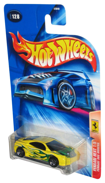 Hot Wheels Ferrari Heat 1/5 (2004) Mattel 360 Modena Yellow Toy Car #128