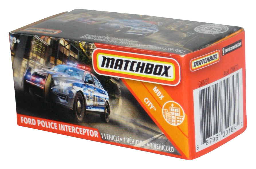 Matchbox Power Grabs Box MBX City (2019) Ford Police Interceptor Toy Car