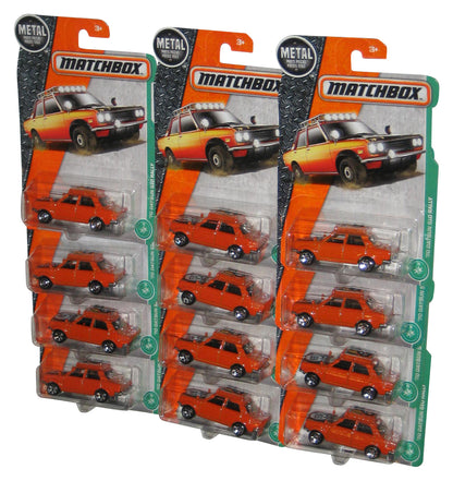 Matchbox '70 Datsun 510 Rally (2016) Orange Die-Cast Toy Car 94/125 - (Lot of 12)