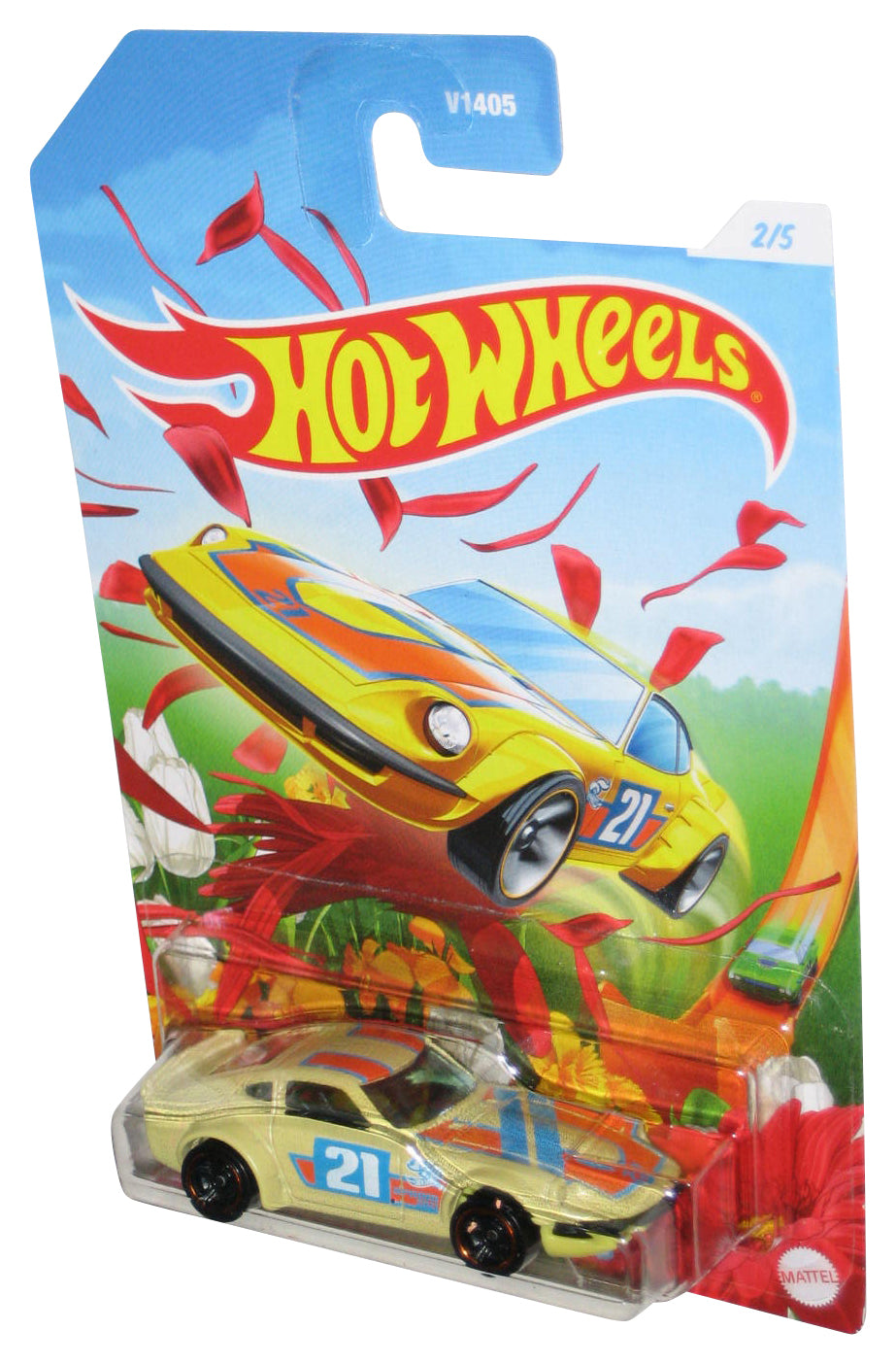 Hot Wheels Nissan Fairlady Z (2020) Mattel Yellow Toy Car 2/5