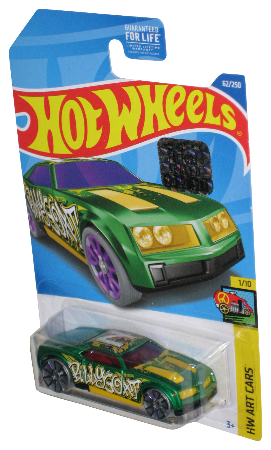 Hot Wheels HW Art (2021) Green Die-Cast Bully Goat Toy Car 62/250 - (Factory Sealed Sticker)